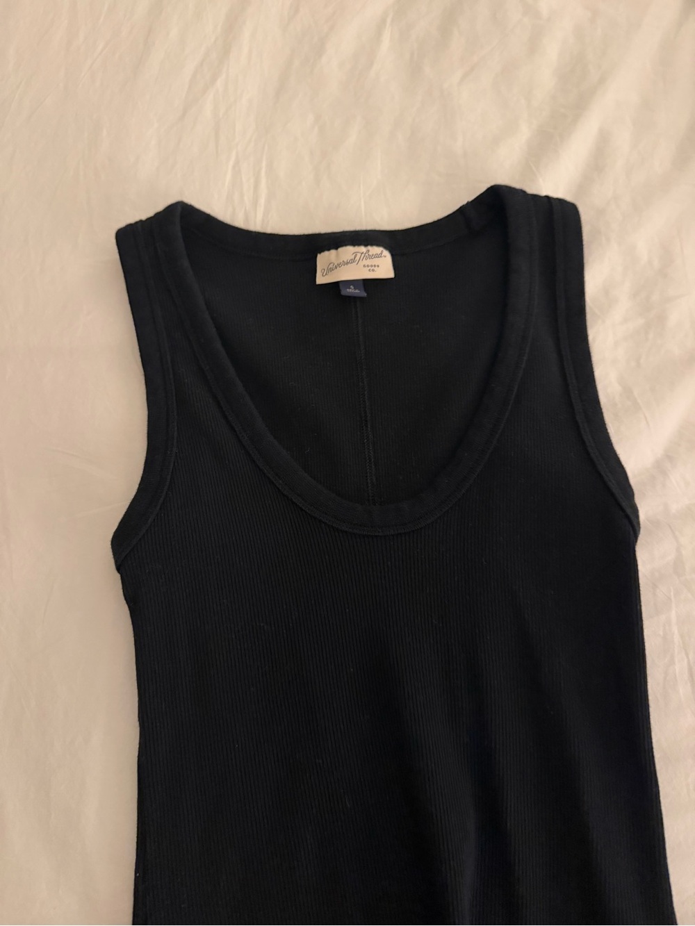 Universal Threads Black Ribbed Tank - Picture 2 of 2